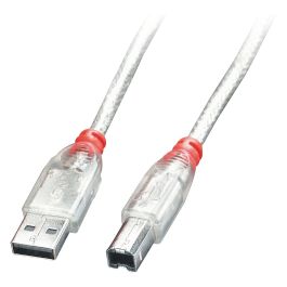 LINDY 41755 Cable USB 2.0 Tipo A a B Macho-Macho Transparente 5m Precio: 34.68999941. SKU: B13ZAAWVRF