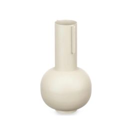 Jarron Acero Forma Crema Pastel Giftdecor 14X28CM (6 Unidades) Jarron Acero Forma Crema Pastel Giftdecor 14X28CM (6 Unidades)