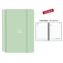 Agenda Anual (2026) Senfort Catalan Pastel Espiral Tapa Pp Con Goma 160X235 D/P Verd Precio: 16.50000044. SKU: B185CMELZY