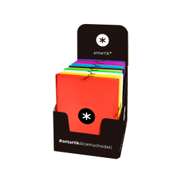 Antartik Carpeta de Gomas Tres Solapas Cartón Forrado A4 Colores Surtidos con Cierre de Gomas