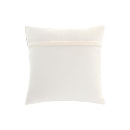 DKD Home Decor India 24 Cojin Boho Crudo 45 x 45 cm (2 Unidades) Bordado a Mano Algodon