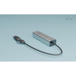 Hub USB i-Tec CAHUBMETAL2A2CPD Plateado