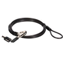 Conceptronic Cable de Seguridad para Portátiles 1.8M CUSTODIO02BS - Candado con Llave, Compatible con Ranura Estándar, Cable Giratorio 360°