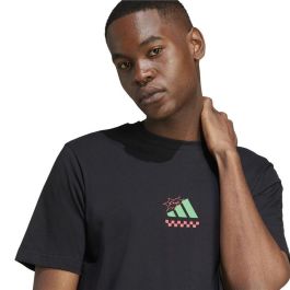 Camiseta de Manga Corta Hombre Adidas Pizza Negro 15-16 Años
