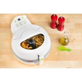 SEB FZ712100 Actifry Electric Fatter sin aceite, 3% de materia grasa, 1 kg de tanque extraíble, 4 personas, hecha en Francia, blanco