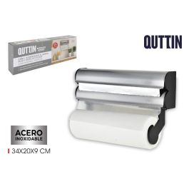 Quttin Dispensador de Aluminio, Film y Papel - 20 cm Ancho x 7 cm Alto x 34 cm Largo (6 Unidades) Precio: 50.49999977. SKU: S2202284