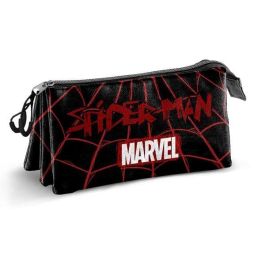 Karactermania Estuche Portatodo Triple Spiderman Vision Negro 23 x 8 x 11 cm