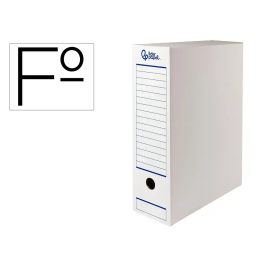 Liderpapel Caja de Archivo Definitivo Automática Folio Cartón Reciclado Blanco Lomo 100 mm Montaje Automático 360x100x255mm Precio: 1.49999949. SKU: B18LD7KBJK