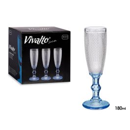 Vivalto Copa Cava Pie Azul Cobalto 180ml 7x20x7cm (Set de 36) Precio: 51.79000013. SKU: S3611110