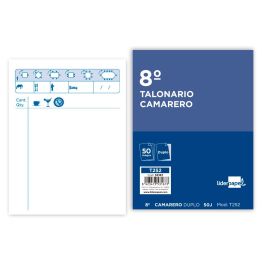 Talonario Liderpapel Camarero 8º Original Y Copia 252 Zig Zag 10 unidades Precio: 12.50000059. SKU: B17DKZE753