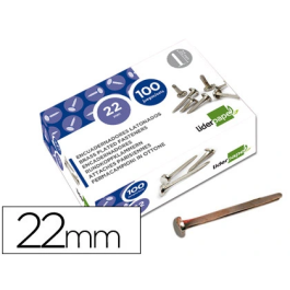 Liderpapel Encuadernadores Niquelados N.4 Metal 22 mm Caja de 100 Unidades Precio: 3.58999982. SKU: B1ABYNVZ4H