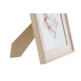 DKD Home Decor Marco de Fotos Shabby para fotos 20x25 cm, Mdf Natural 32 cm Alto x 26.5 cm Ancho