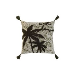 Cojin Boho DKD Home Decor Verde Beige 5 x 45 x 45 cm