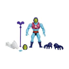 Mattel Figura Skeletor Puño Volador Masters Of The Universe 14cm Serie Netflix PVC con Arma y Efecto Power Attack