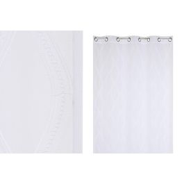 Cortina Basicos DKD Home Decor Blanco 260 x 260 x 140 cm