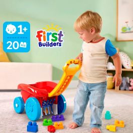 Mega Bloks Vagón Para Recoger Bloques Fisher Price JFR30