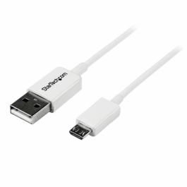 Cable USB a micro USB Startech USBPAUB2MW Blanco Amarillo (4 Unidades)