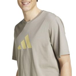 Camiseta de Manga Corta Hombre Adidas Future Icons 3stripes Beige Marrón claro 13-14 Años