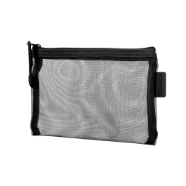 Liderpapel Bolsa Zipper Bag Poliéster Transpirable Multiusos Din A6 Negro