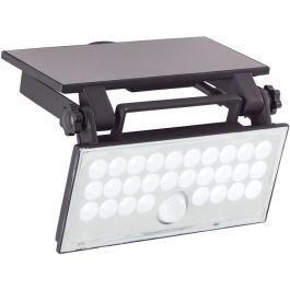 Aplique de exterior - BRILLIANT - LUTON - LED y solar - Detector de movimiento - Plástico y metal - 4 W - Negro