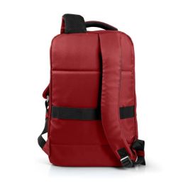 Port Designs POR3567041404244 Mochila para PC Portátil 15.6/16 pulgadas, Modelo TORINO II, Color Rojo, Moderna y Cómoda