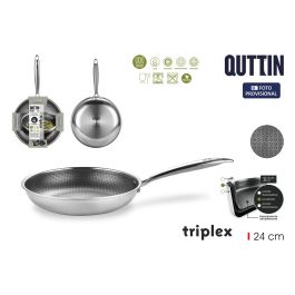 Inde Sarten de Acero para Inducción Triplex 24 cm Quttin - Diámetro 24 cm (6 Unidades) Precio: 84.50000031. SKU: B1BV7X72ZZ