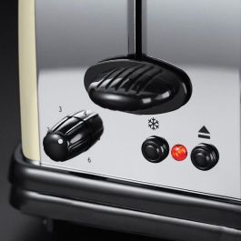 Russell Hobbs Tostador Classic Cream 21395-56, Ranura Alargada, Ajuste de Tueste, Función Pan Congelado, Bandera Recogemigas Russell Hobbs Tostador Classic Cream 21395-56, Ranura Alargada, Ajuste de Tueste, Función Pan Congelado, Bandera Recogemigas