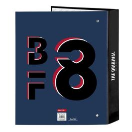 Carpeta de anillas BlackFit8 Urban Negro Azul marino A4 27 x 33 x 6 cm