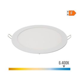 EDM Downlight LED Empotrable Redondo 20W Luz Fría 6400K 1500 Lúmenes Blanco Ø22.5 cm IP20, Incluye Transformador Precio: 10.50000006. SKU: S7917030