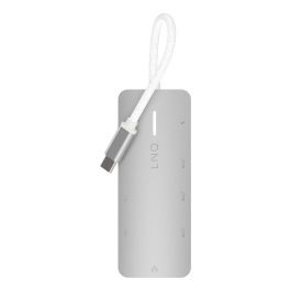 Hub USB Linq Byelements LQ49081 Blanco Gris
