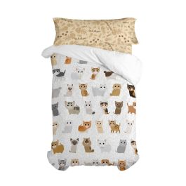 Juego de funda nórdica HappyFriday Mr Fox Cats Multicolor Cama de 80/90 2 Piezas Precio: 50.49999977. SKU: B14FD5ZQFG