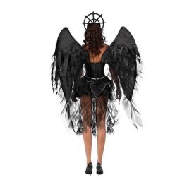 Disfraz ángel oscuro tocado, vestido y alas talla m Disfraz ángel oscuro tocado, vestido y alas talla m