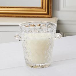 Home Deco Factory Vela Perfumada Higo con Cubitera de Vidrio 3 Mechas 700g Duración 50 Horas