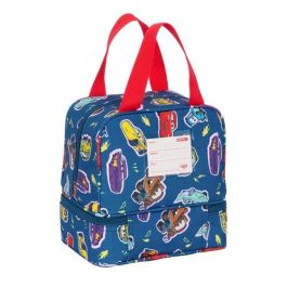 Portameriendas Cars Racing Azul marino 20 x 20 x 15 cm