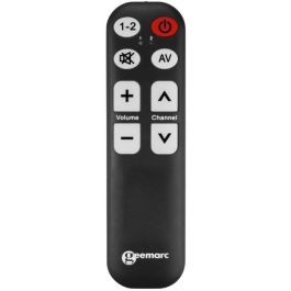 Geemarc Mando Universal TV-5 Aprendizaje Fácil Botones Grandes Letra Grande para Personas Mayores