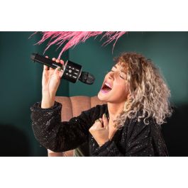Lenco BMC-090 Micrófono Karaoke Inalámbrico Bluetooth 5W Negro con Altavoces Integrados