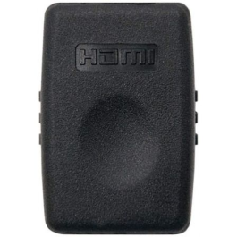 Nanocable 10.15.1200 Adaptador Acoplador HDMI Hembra a Hembra Oro 24K WQXGA 2560x1600 120Hz Dolby True-HD Negro