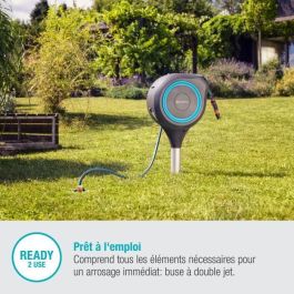 Dispensador automático de picos GARDENA RollUp S 15 m raya azul Dispensador automático de picos GARDENA RollUp S 15 m raya azul