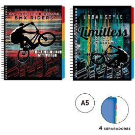 Senfort Cuaderno Espiral Bmx 120H A5 4 Separadores T-Dura 2 Diseños Surtidos Precio: 5.50000055. SKU: B1JNPCLTQ6