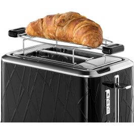 Russell Hobbs 28091-56 Tostadora Lift'n Look, Ranuras XL, Calentador de Pastelería, Dorado Ajustable, Funciones Descongelar y Recalentar, Negro Russell Hobbs 28091-56 Tostadora Lift'n Look, Ranuras XL, Calentador de Pastelería, Dorado Ajustable, Funciones Descongelar y Recalentar, Negro
