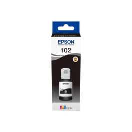 Epson Tinta Negra Botella 102 EcoTank para Et-2700, Et-2750, Et-3700, Et-3750, Et-4750