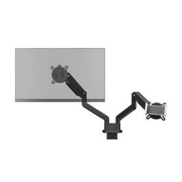 One For All DM0040 Soporte para Tablet para Brazo de Monitor, Accesorio Universal de Escritorio, Ajustable y Seguro con Silicona