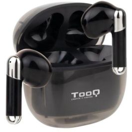 TooQ TQBWH-0054B Auriculares Inalámbricos Bluetooth Onyx con Estuche de Carga, Micrófono, Cancelación Ruido ENC, Autonomía hasta 18h, Negros Precio: 15.49999957. SKU: B1K9Z52PLG