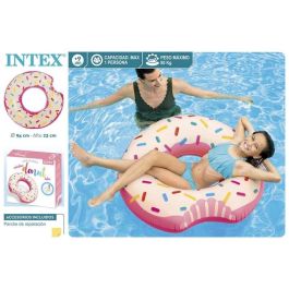 Flotador rueda donut rosa bocado 94x23 cm (+ 9 años) - modelos surtidos Flotador rueda donut rosa bocado 94x23 cm (+ 9 años) - modelos surtidos
