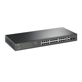 TP-LINK 28-Port Gigabit Easy Smart Switch with 24-Port PoE+ TP-LINK 28-Port Gigabit Easy Smart Switch with 24-Port PoE+