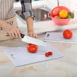 Quttin Tabla de Cortar de Plástico con Efecto Granito 37.5 cm x 23.5 cm (18 Unidades)