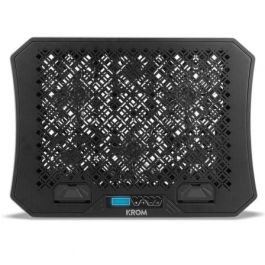 Soporte Refrigerante Krom Kooler para Portátiles hasta 19"/ Iluminación LED Soporte Refrigerante Krom Kooler para Portátiles hasta 19"/ Iluminación LED