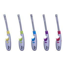 Prof Encendedor electrónico recargable con cuello flexible, colores surtidos