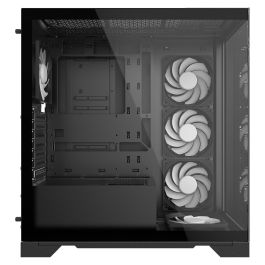 XPG Invader X Caja ATX Midi Tower Negra 4x120mm ARGB Cristal Templado USB C