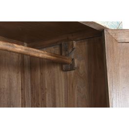 DKD Home Decor Armario Antik china Oriental Bicolor Lacado Abeto Metal Contrachapado 52 x 180 x 88 cm